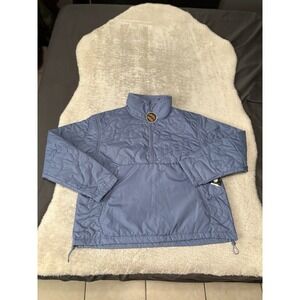 Avia Women's‎ Quilted Mock Neck Quarter Zip Jacket Blue Medium (8-10)